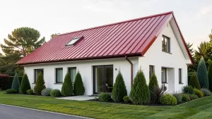 Wiśniowy dach jaka elewacja