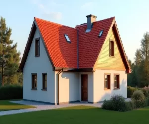 Wiśniowy dach jaka elewacja