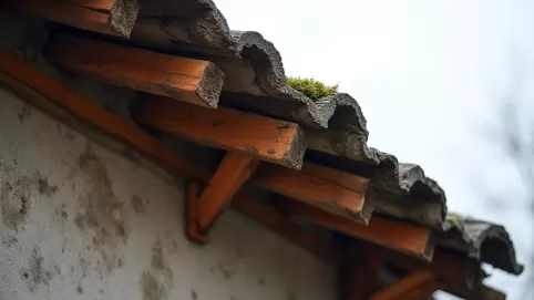 Wypuszczenie dachu na łatach