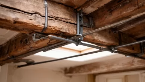 Wzmocnienie stropu drewnianego