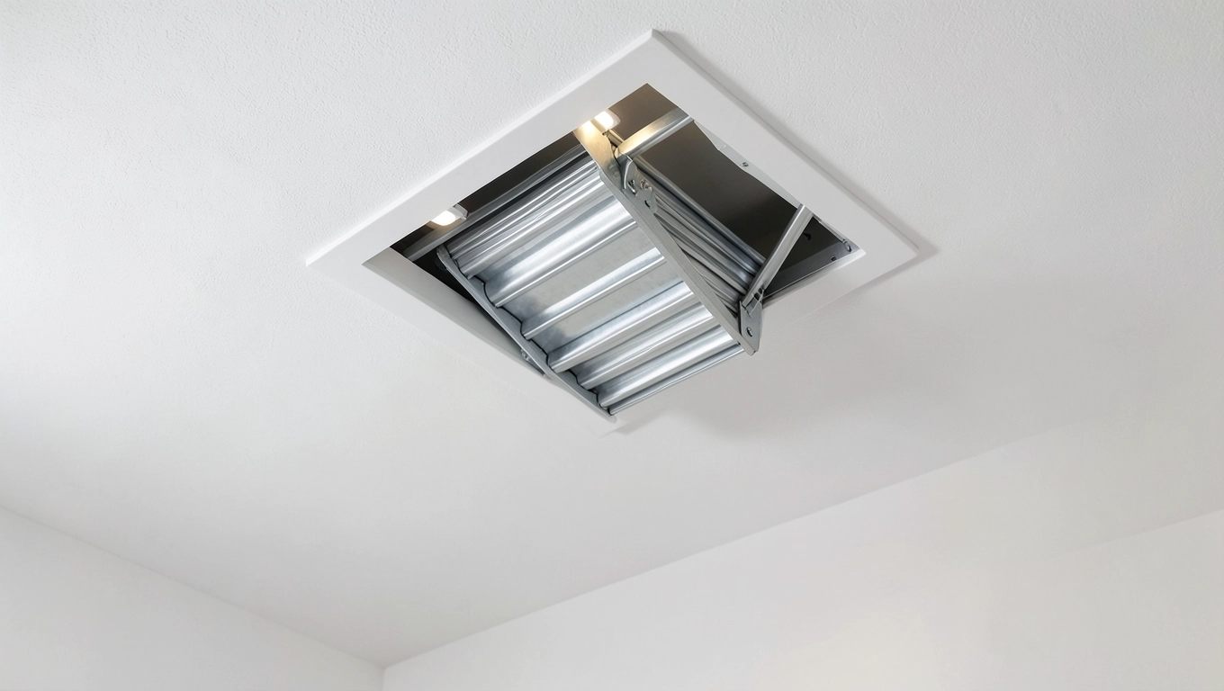 Składane schody strychowe 120x80