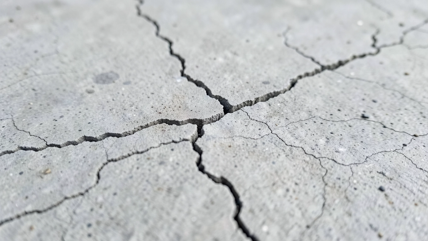 Skurcz betonu powodujący rysy Teriva