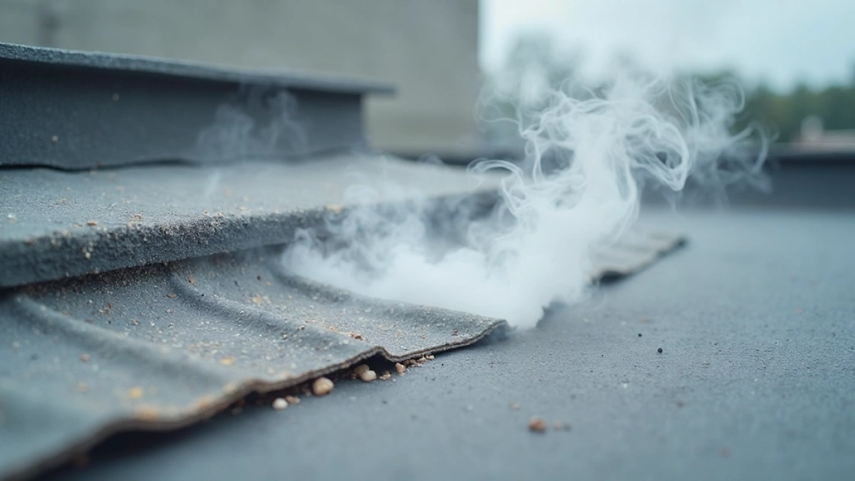 Sprawdzanie szczelności dachu dymem