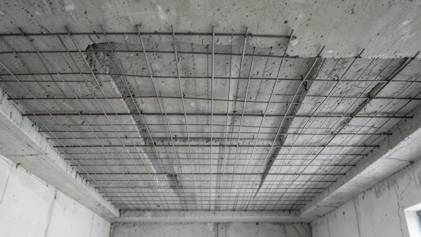 Strop monolityczny pod poddaszem użytkowym