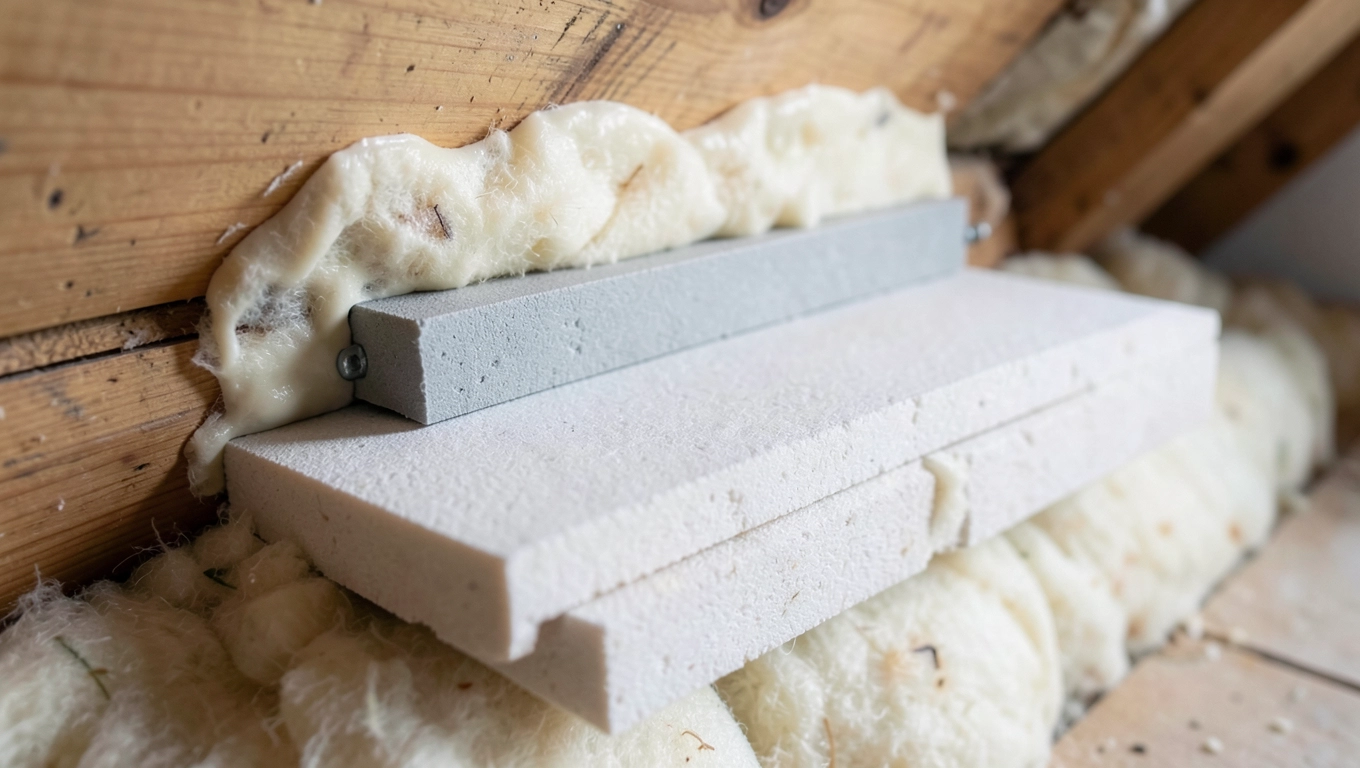 Styropian na schody strychowe - montaż