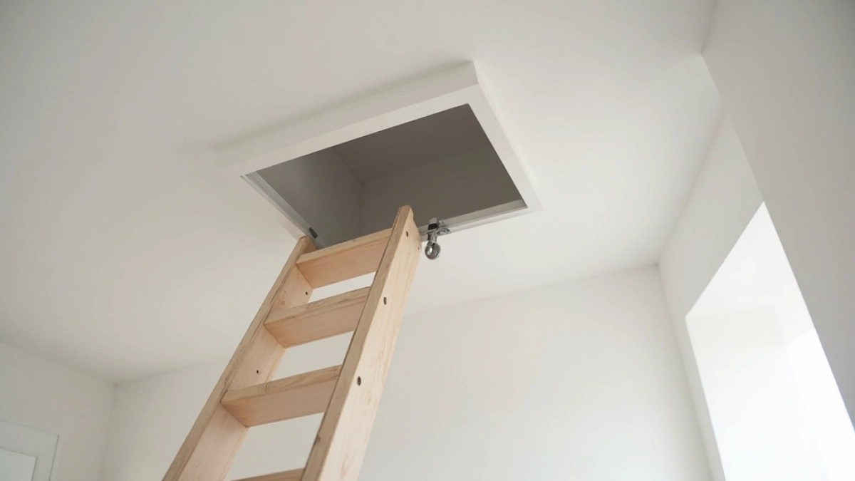 wejście na strych w suficie