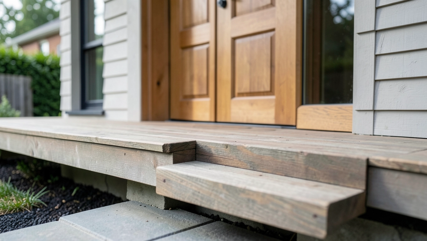 Wymiary podestu przed drzwiami