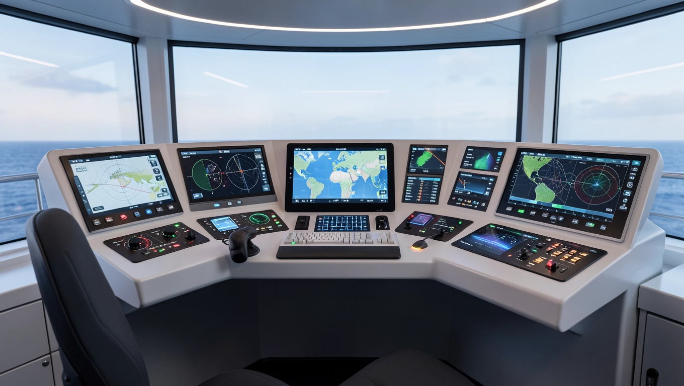 Wyposażenie i instrumenty nawigacyjne mostka
